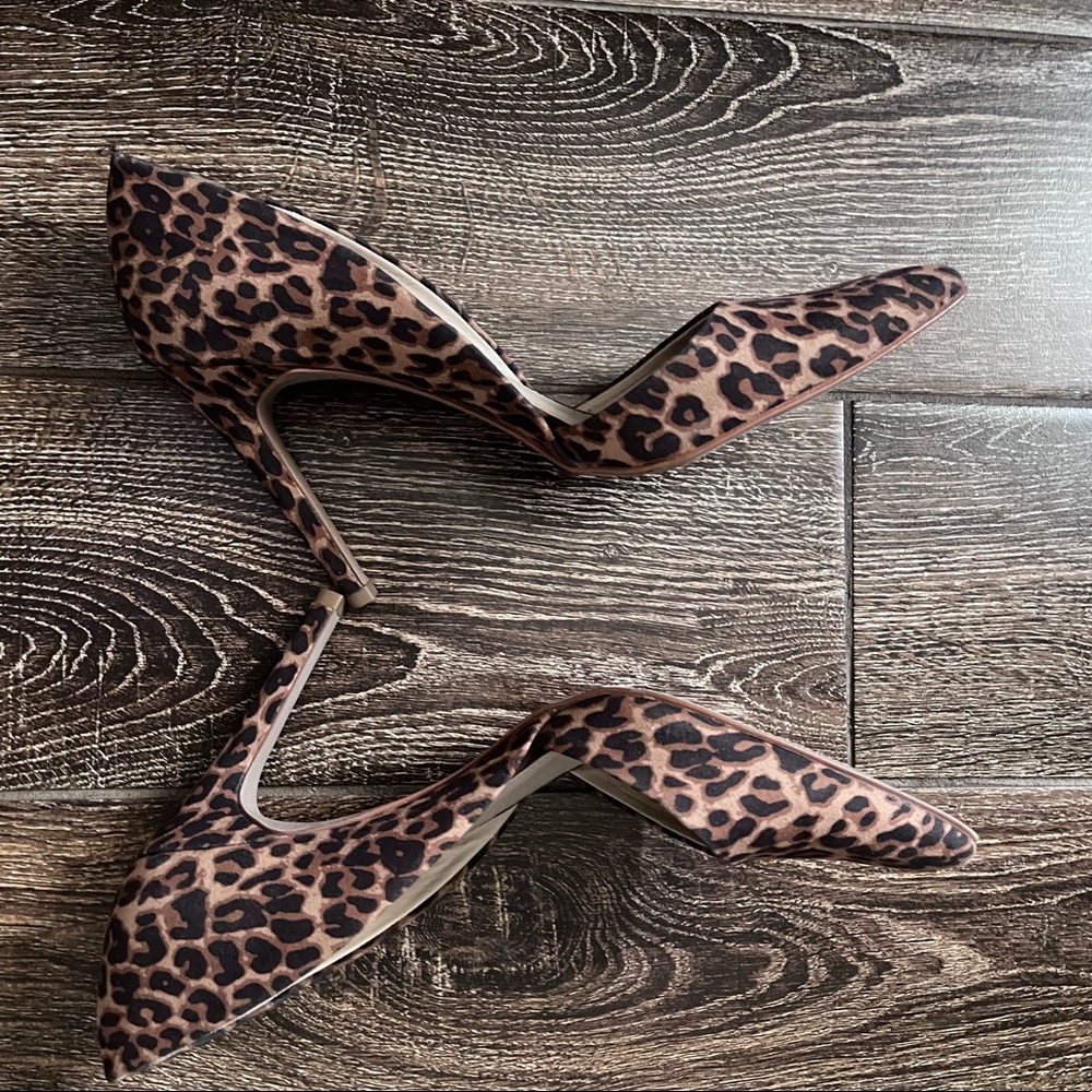 Mia Leopard Print Pointed Toe Stilettos Heels - image 6
